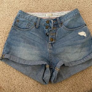 High Rise Jean shorts